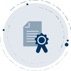 Diese Illustration zeigt ein Dokument mit einem Zertifikat, als Veranschaulichung für die Prüfung DVO 2019/1583