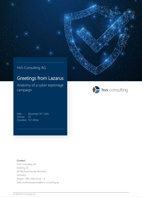 Screenshot Lazarus Report