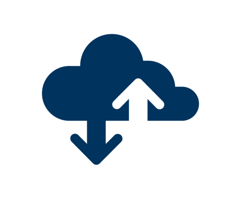 Illustration outage of cloud service für Notfall-und Kriesenstabsübungen