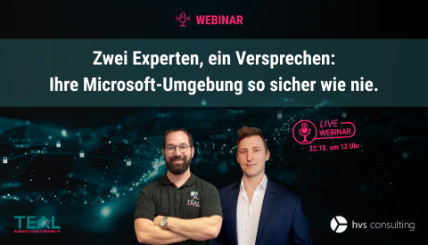 Banner Webinar HvS-Consulting GmbH und Teal Technology Consulting GmbH