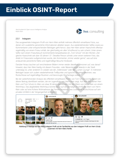 Einblick in einen beispielhaften Ergebnisreport einer OSINT-Analyse_4