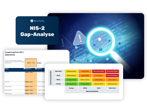 Illustration einer NIS-2-Gap-Analyse