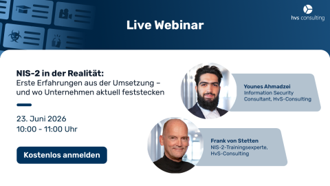 Webinar Banner: NIS-2 in der Realität